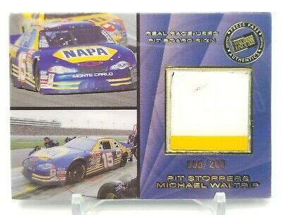 2001 michael waltrip race used sheet metal press pass card|2001 Press Pass VIP MICHAEL WALTRIP Race Used Sheet .